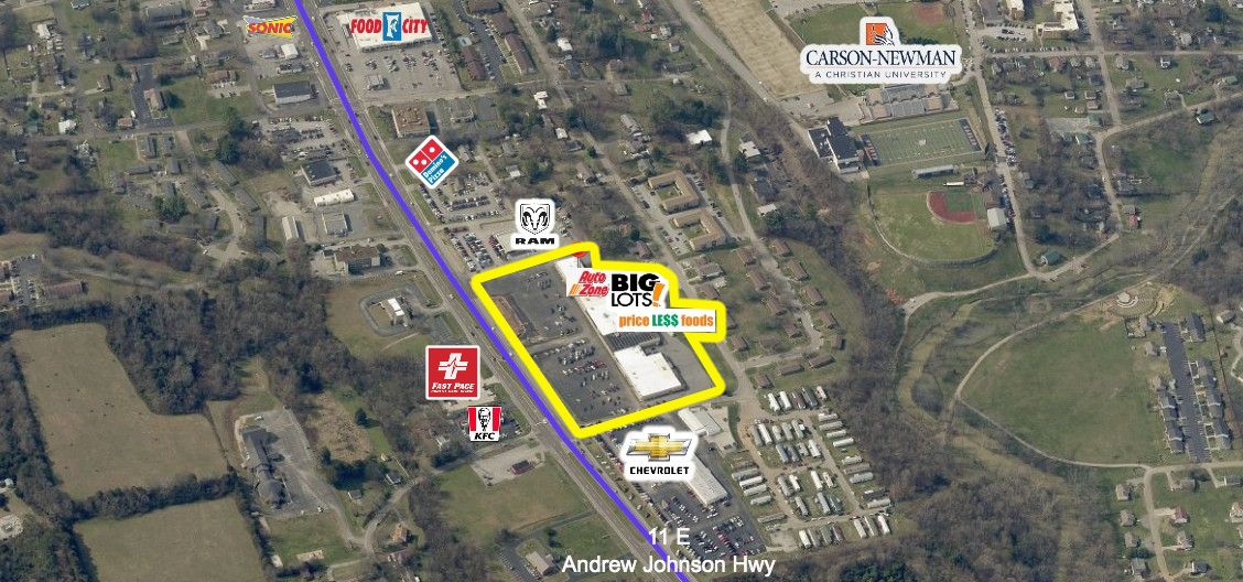 College Square Shopping Center : 256 E Broadway Blvd, Jefferson City, TN 37760
